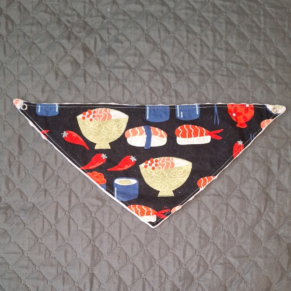 Sushi Print Baby Bandana Bib